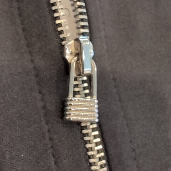 NEW Velika Designs Zip Front Pencil Skirt Plus Size 18 Black Made In Canada - Picture 5 of 11